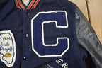 Vintage 1986 Canat H.S State Playoffs Leather & Wool Varsity 88 Captain Jacket Made In USA