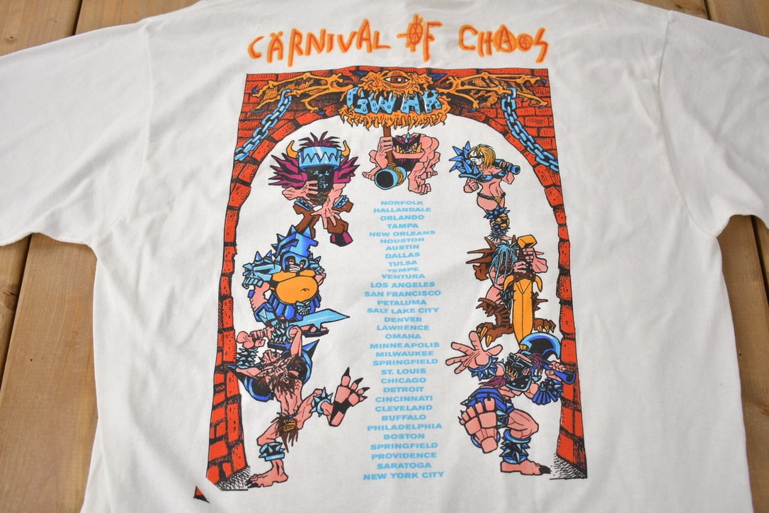 Vintage 1997 Gwar Carnival of Madness Tour T-shirt