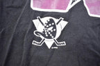 Vintage 1990s NHL The Mighty Ducks Graphic Cropped T Shirt Made In USA