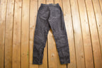 Vintage 1980s LEE Black Jeans Size 25 x 28