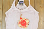 Women Vintage Vigoss Y2K Spaghetti Strap T-Shirt / Vigoss Grunge Skull Print / Contrast Stitch / Internet Famous Clothing / Over Dyed