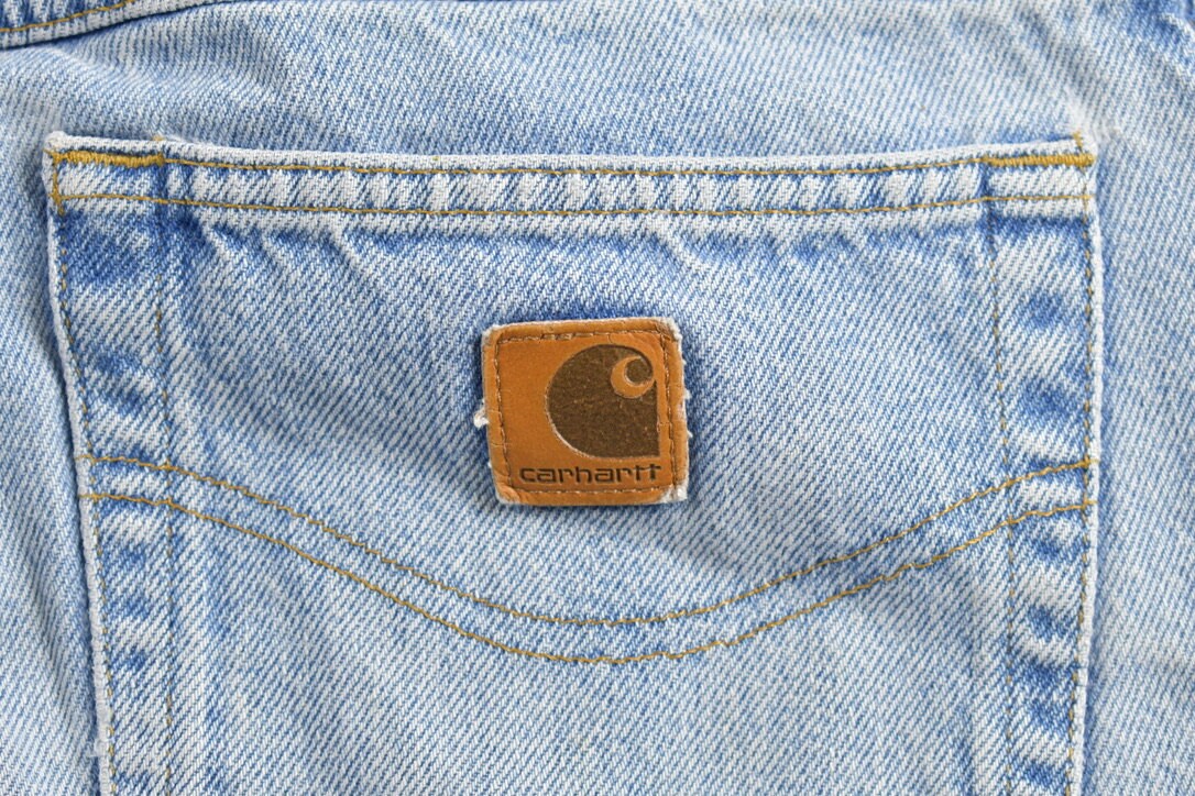 Vintage 1990s Carhartt Light Wash Jeans Size 34 x 29