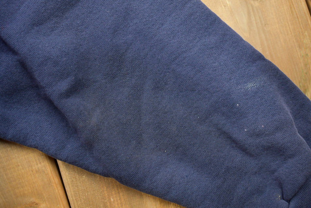Vintage 1990s Blank Navy Blue Pluma Crewneck Sweatshirt