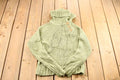 Vintage 1990s Women's Sage Green Kenzie Button Detail Ribbed Chunky Knit Mock Neck Sweater