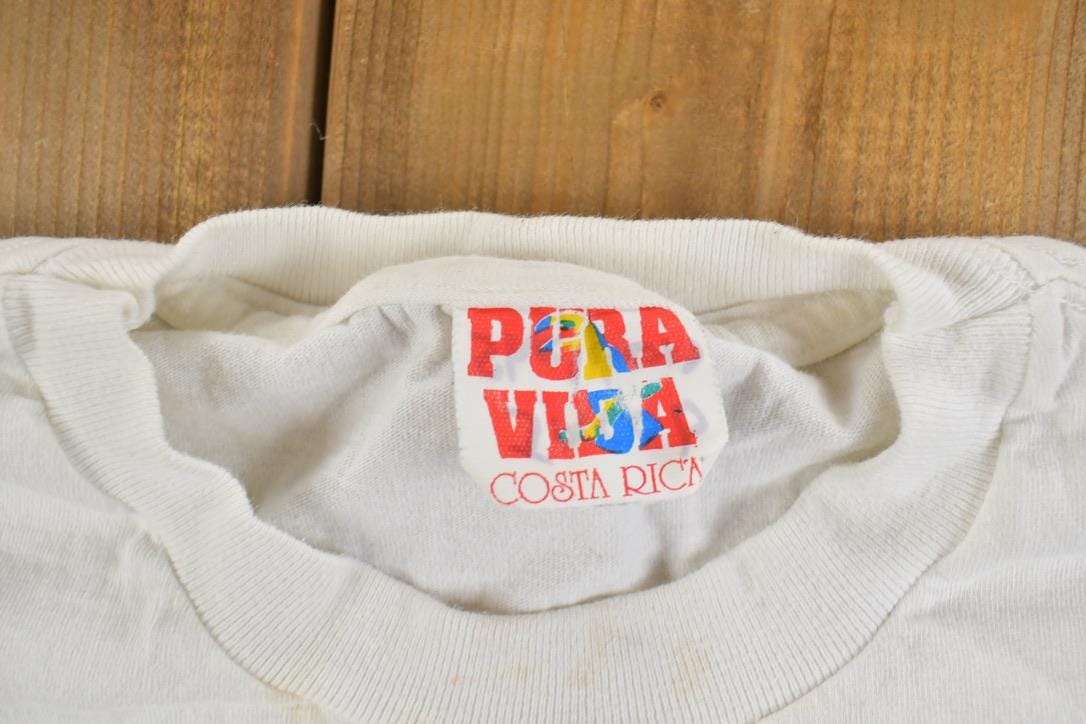 Vintage 1990s Costa Rica Butterfly Souvenir T-Shirt