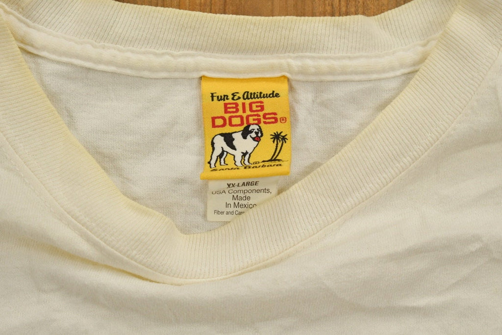 Vintage Big Dogs "Five O'Clock Somewhere" Funny Graphic T Shirt