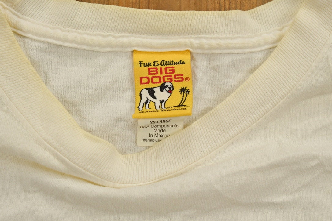 Vintage Big Dogs "Five O'Clock Somewhere" Funny Graphic T Shirt