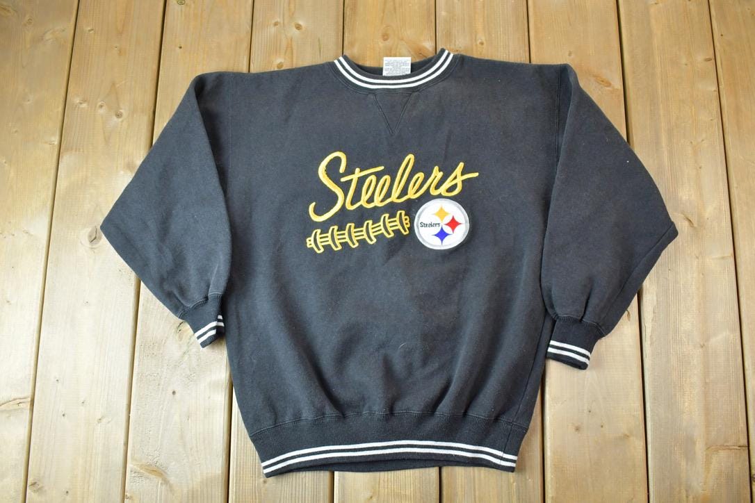 Vintage 1990s Youth Pittsburgh Steelers NFL Crewneck Sweatshirt