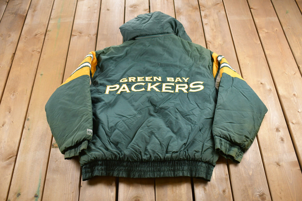 Vintage 1990s Green Bay Packers NFL Logo7 Puffer Jacket