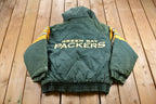 Vintage 1990s Green Bay Packers NFL Logo7 Puffer Jacket