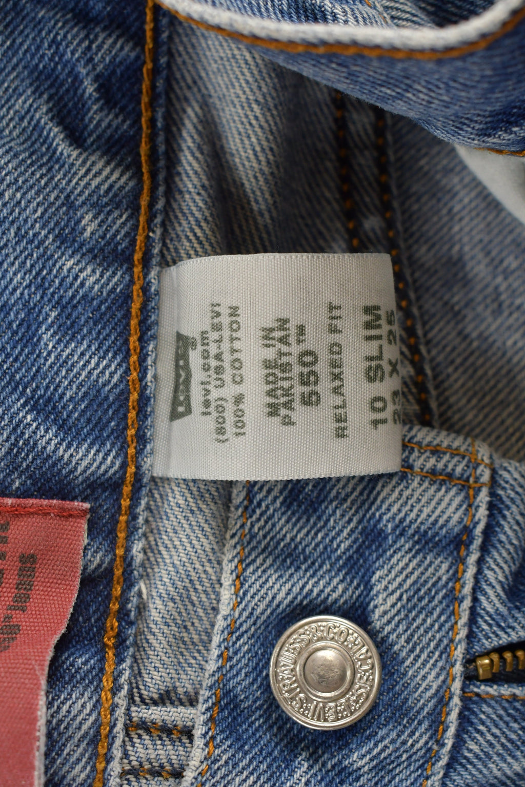 Vintage 1990s Youth Levi's 550s Jeans Size 24 x 24.5