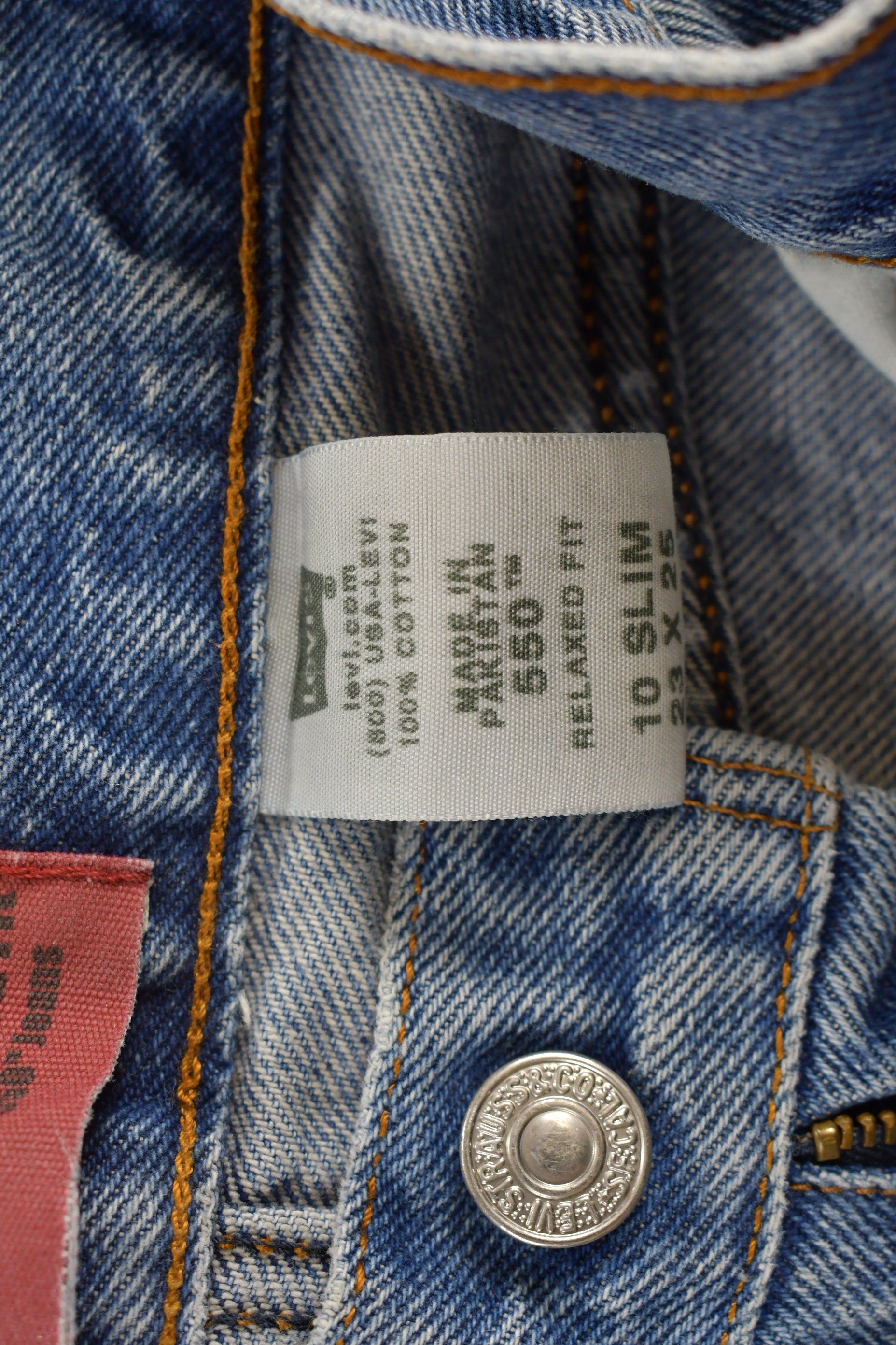 Vintage 1990s Youth Levi's 550s Jeans Size 24 x 24.5
