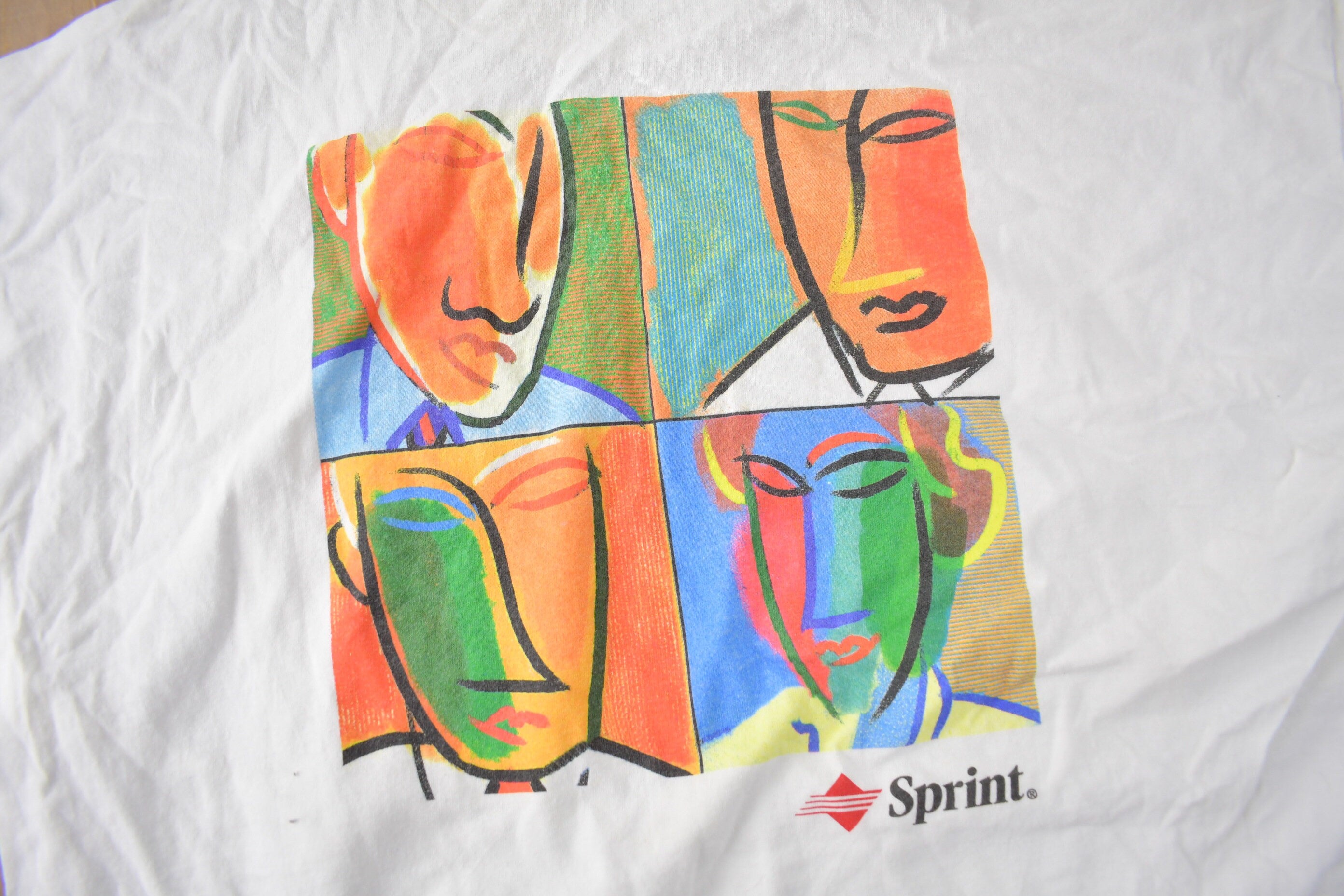 Vintage 1990s Sprint Credit Card Promo Graphic T Shirt Size XL