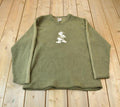 Vintage 1990s Disney Store Donald Duck Embroidered Fleece Sweater