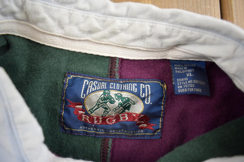 Vintage 1990s Casual Clothing Co. Rugby Button Up Shirt
