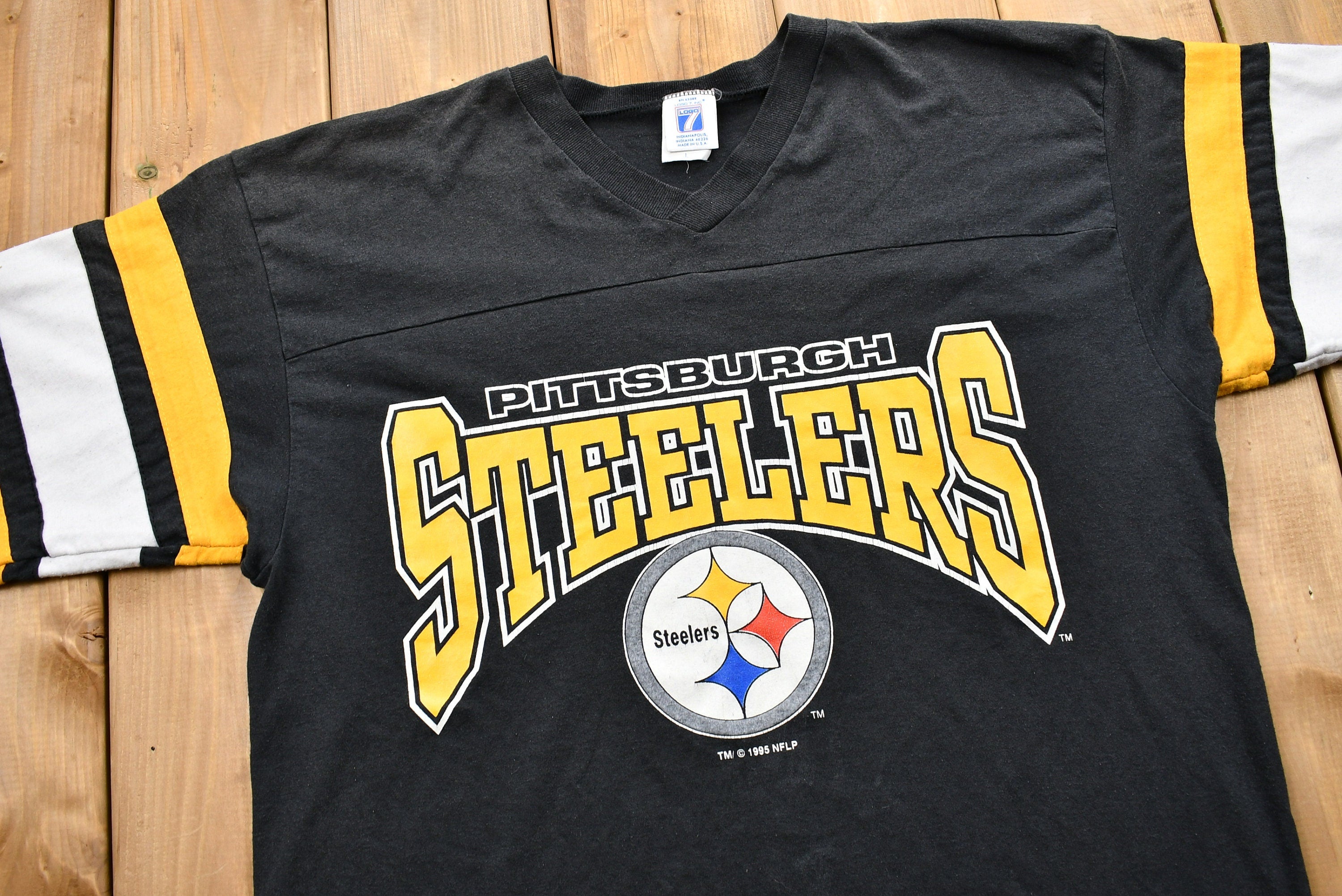 Vintage 1995 Pittsburgh Steelers Jersey-Style T-Shirt