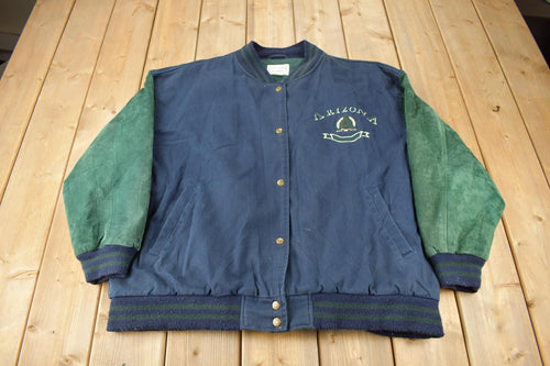 Vintage 1990s Arizona Jean Company Snap Button Women's Jacket / 1990s Button Up / Vintage Jacket / Embroidered