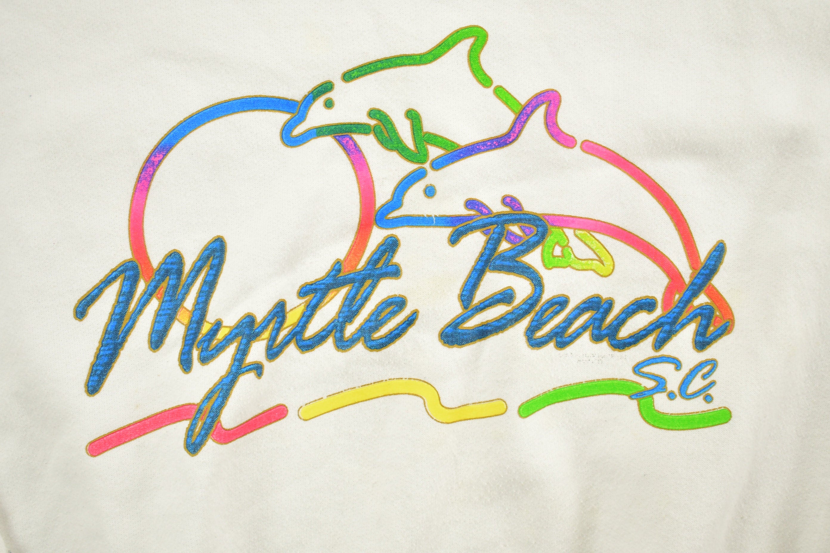 Vintage 1990s Myrtle Beach Dolphin Crewneck Sweatshirt