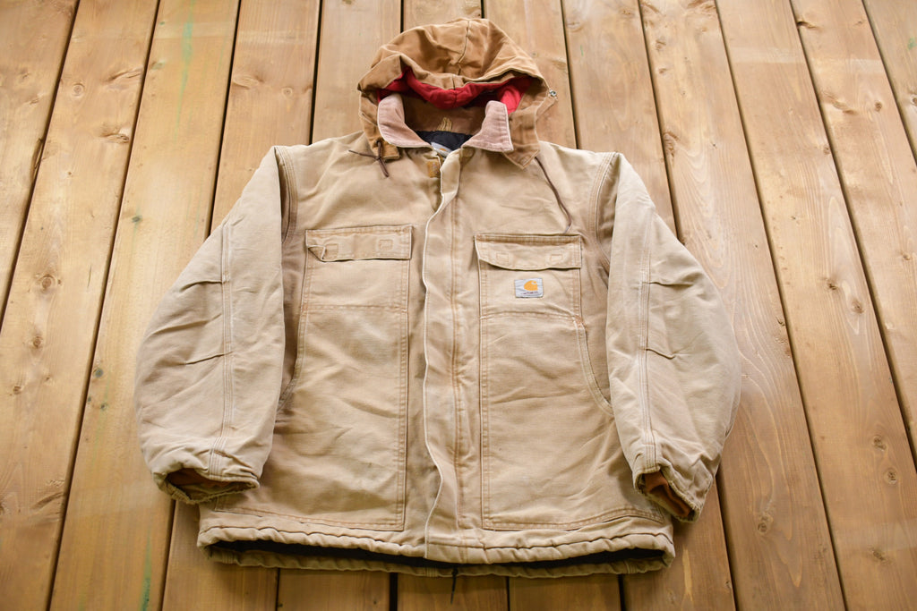 Vintage 1990s Carhartt Hooded Chore Jacket