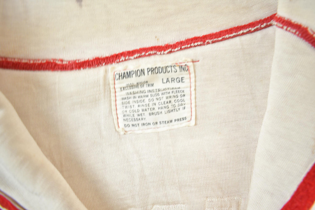 Vintage 1950s Naperville Champion Fleece Quarter Zip Hoodie