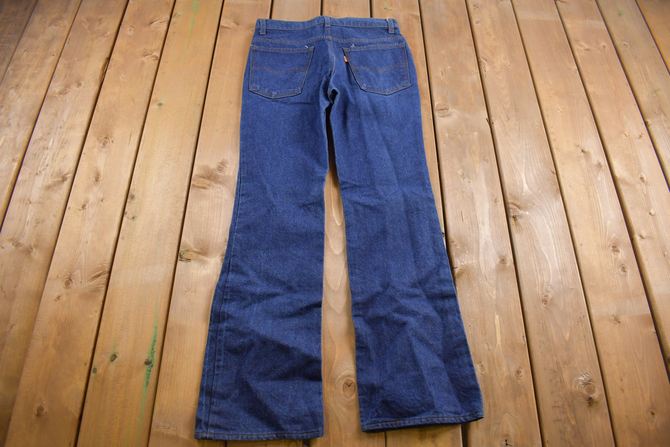 Vintage 1970s Levi's Orange Tab Flared Jeans Size 30 x 30