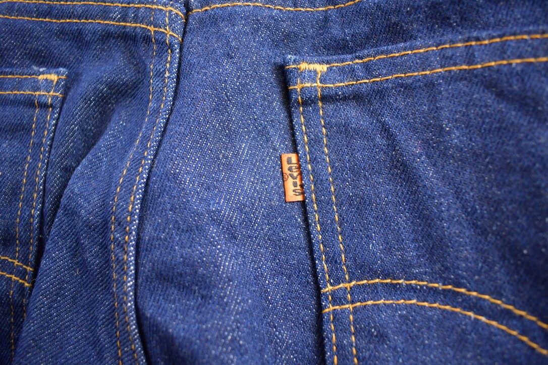 Vintage 1980s Levi's Orange Tab Jeans Size 38x32