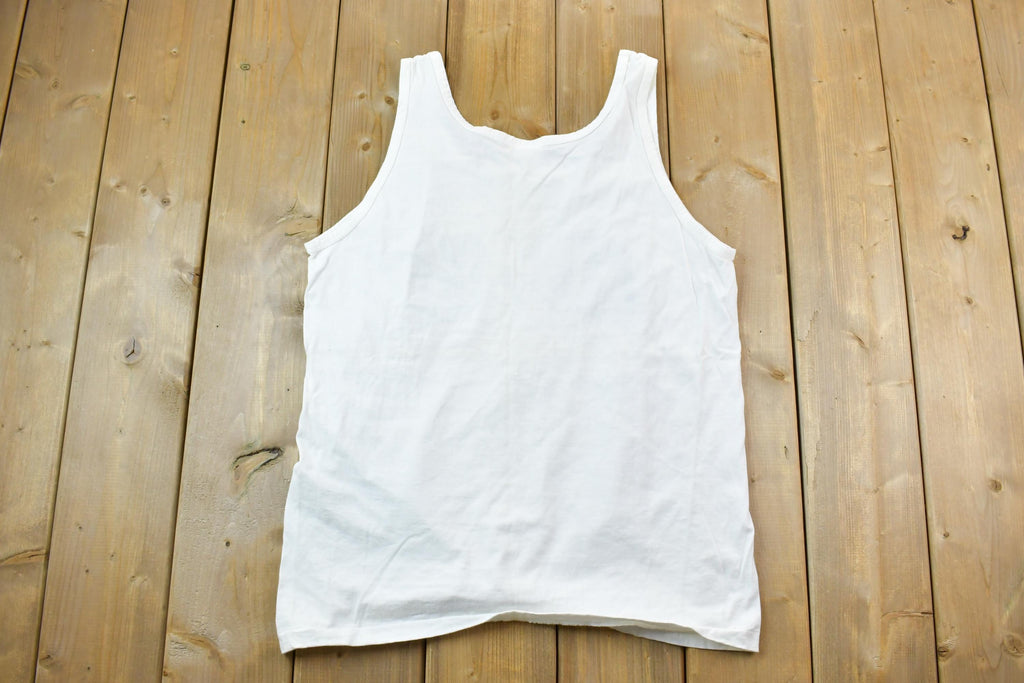 Vintage 1990s Carolina Cotton Exchange Graphic Tank Top