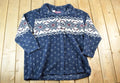 Vintage 1990s Denim And Co Fleece AOP Outdoorsman Sweater