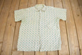 Vintage 1950s Single Needle All Over Print Button Up Shirt