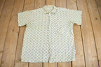Vintage 1950s Single Needle All Over Print Button Up Shirt
