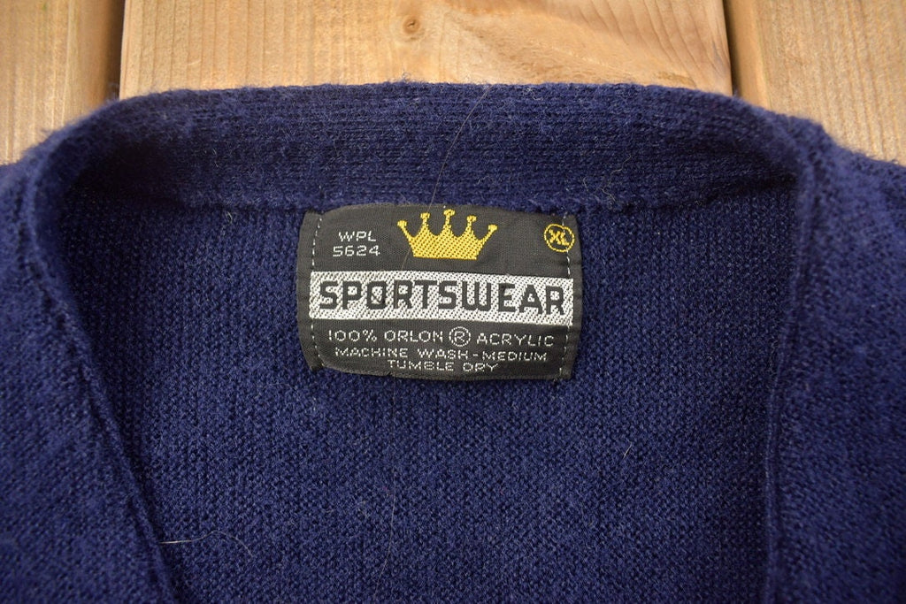 Vintage 1990s Sportswear Cardigan Sweater
