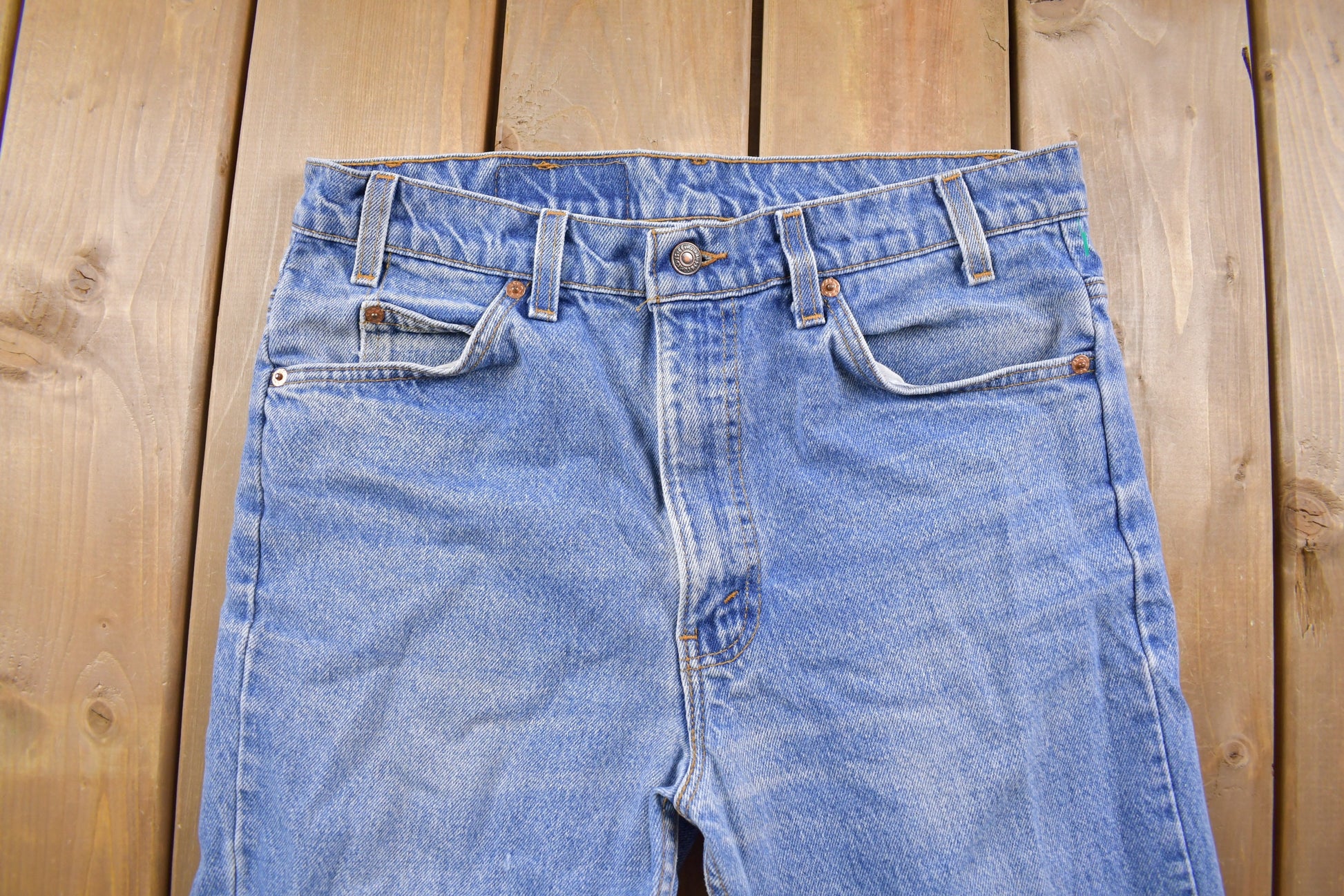 True Vintage 1970s Levi's Orange Tab Jeans Size 32 x 31