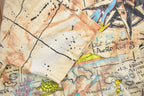 Vintage 1990s Tropical Paradise All Over Print Map Theme Souvenir T Shirt