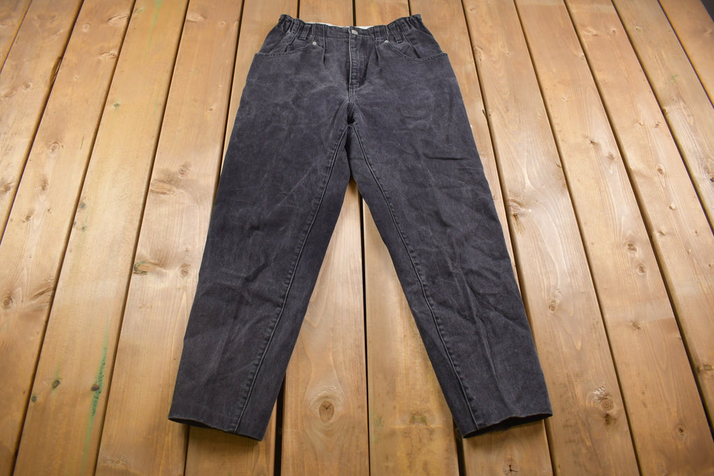 Vintage 1990's Jordache Black Washed Jeans 28 x 27