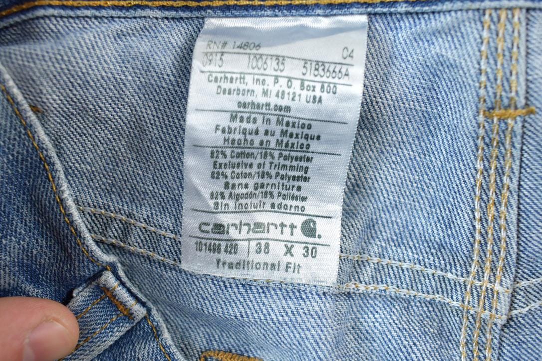 Vintage Y2K Carhartt Denim Jeans Size 38 x 30