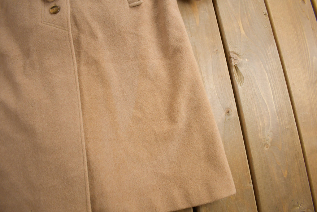 Vintage 1980s The Gleneagles Cashmere Over Coat Size 16