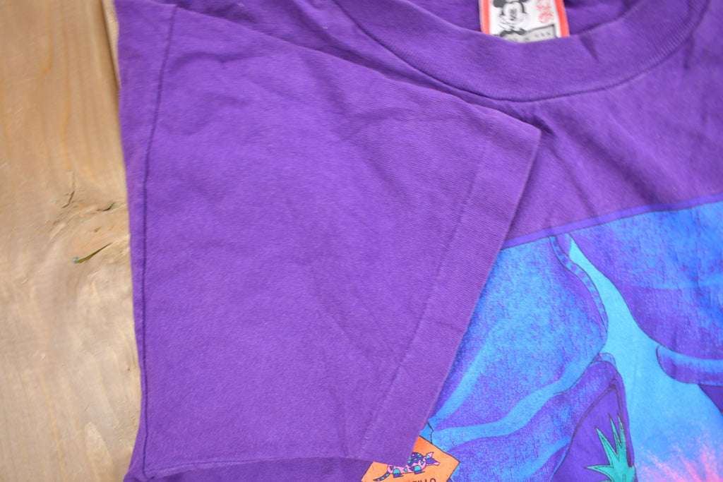 Vintage 1990s Neon Armadillo Disney Designs T-Shirt