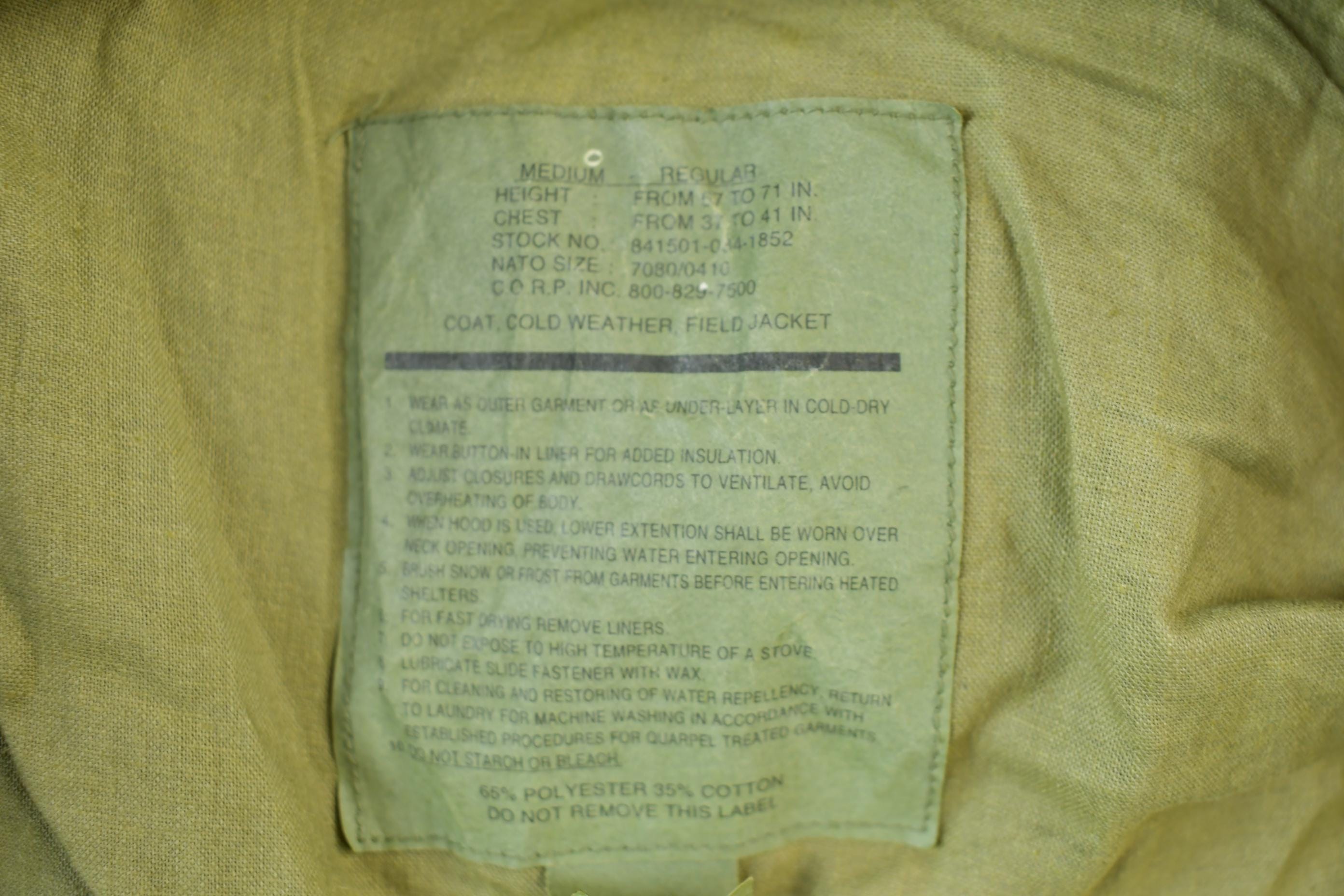 Vintage 2000 Army Military Field Jacket
