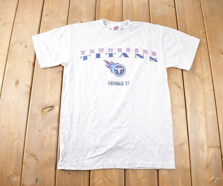 Vintage 1990s Tennesse Titans NFL Graphic T-Shirt Made In USA