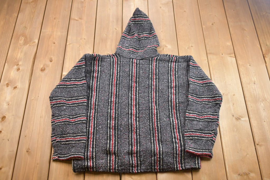 Vintage 1990's Earth Rug Hoodie  90s Hoodie  Vintage Sweater  Earth Rug Sweater  80s  90s  Athletic Pull Over  Striped Hoodie