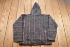 Vintage 1990's Earth Rug Hoodie  90s Hoodie  Vintage Sweater  Earth Rug Sweater  80s  90s  Athletic Pull Over  Striped Hoodie