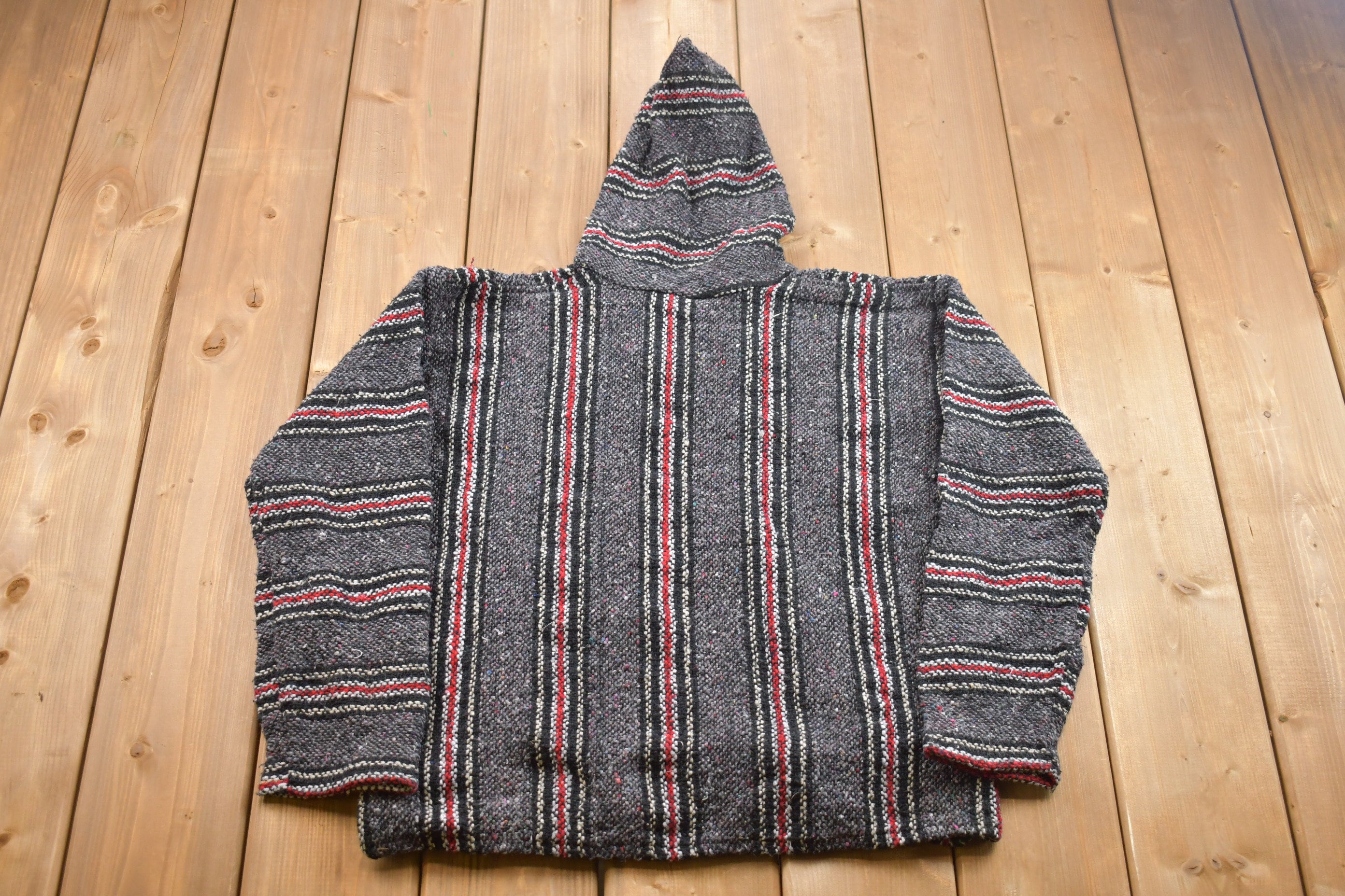 Vintage 1990's Earth Rug Hoodie  90s Hoodie  Vintage Sweater  Earth Rug Sweater  80s  90s  Athletic Pull Over  Striped Hoodie