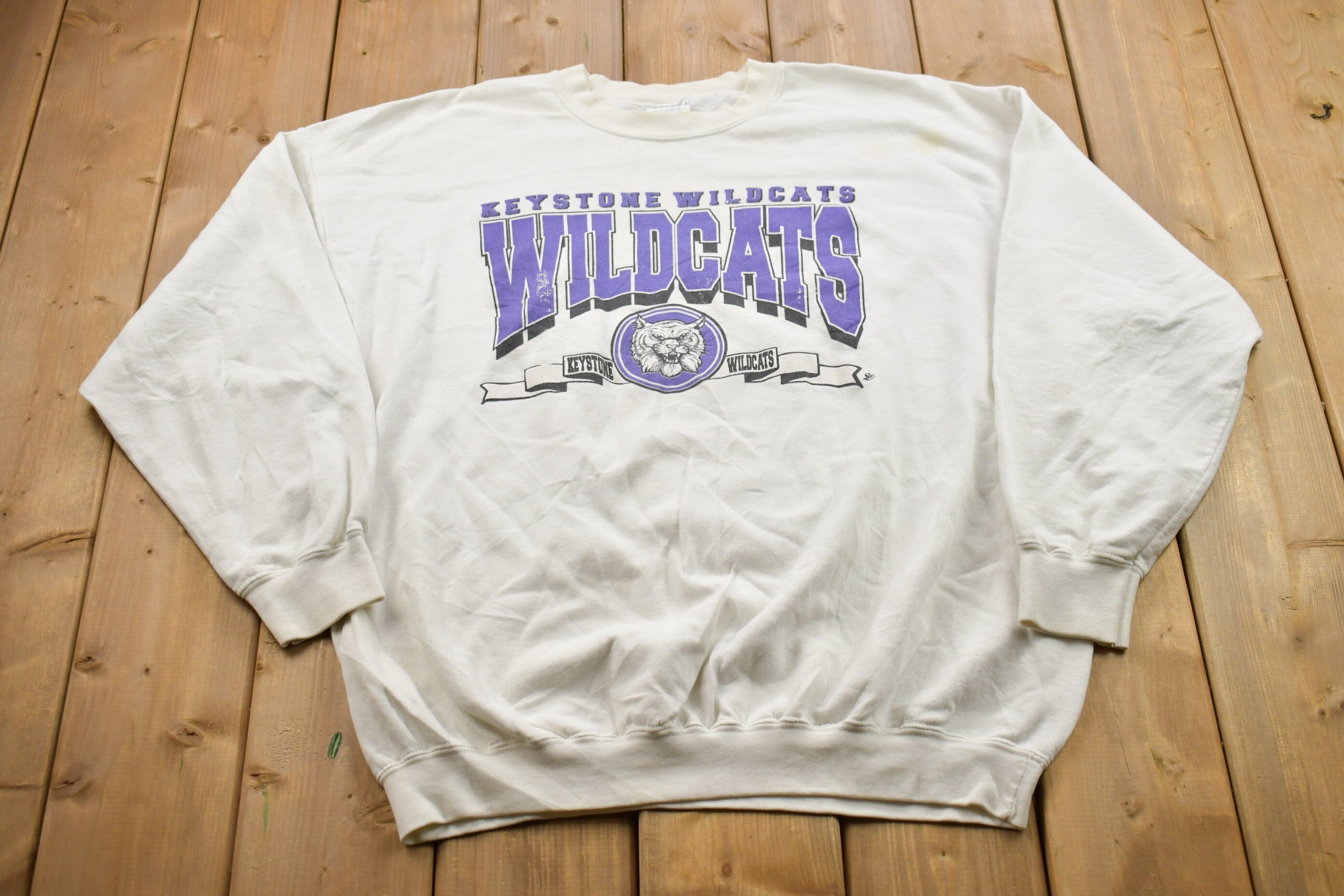 Vintage 1990s Ohio Keystone Wildcats Crewneck Sweatshirt