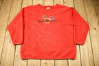 Vintage 1990s Walt Disney World Embroidered Fleece Crewneck