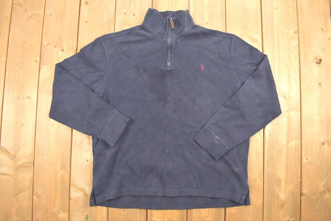 Vintage 1990s Polo Ralph Lauren Quarter Zip Sweatshirt