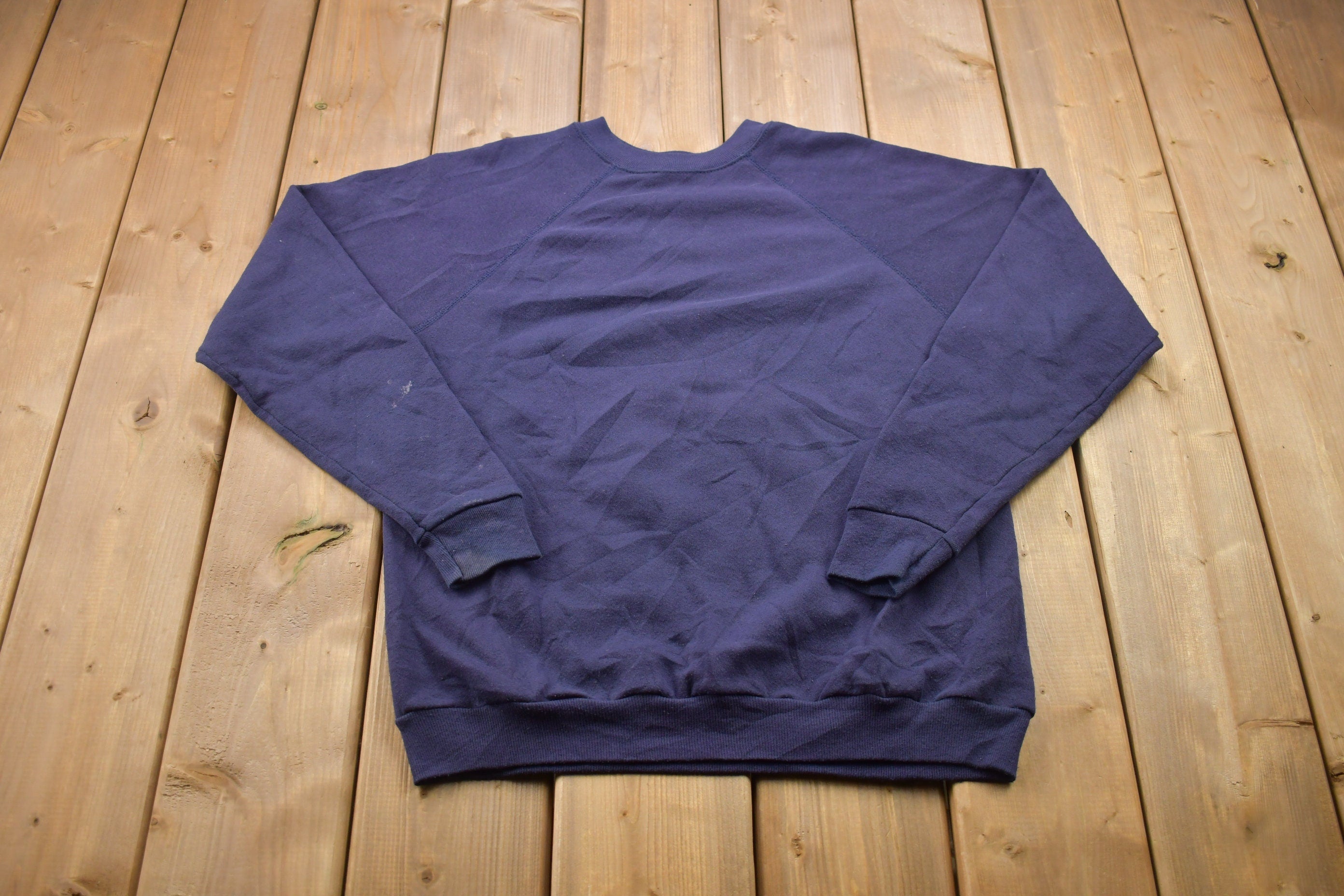 Vintage 1990s Tultex Blank Raglan Crewneck Sweatshirt