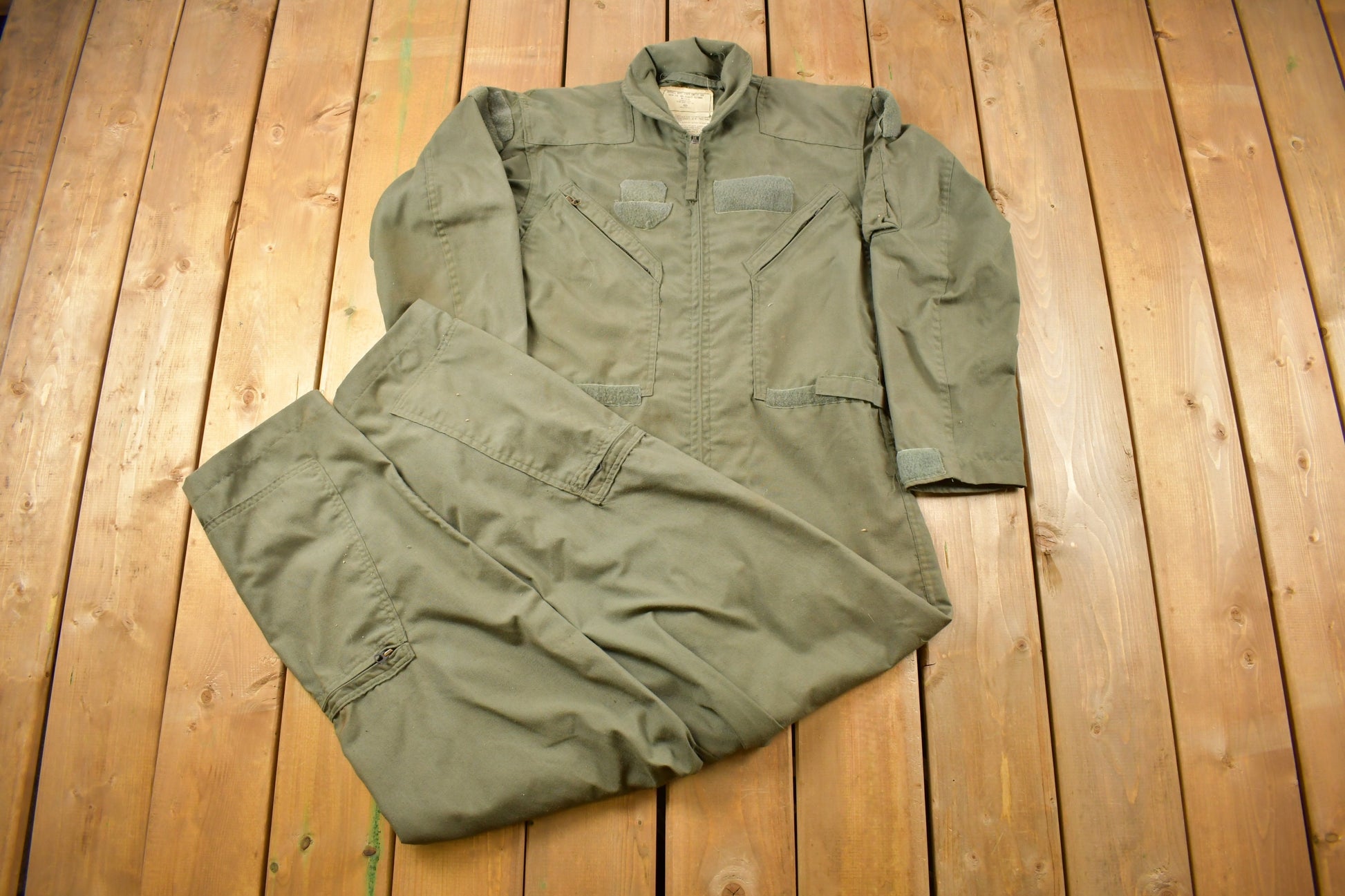 Vintage 1980 Military Flyer Coverall Jumpsuit Size 40R
