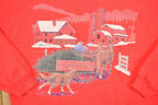 Vintage 1990s Winter Farm Graphic Sweatshirt