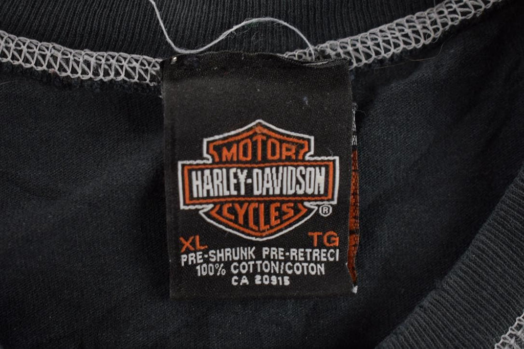 Vintage 1990s Harley Davidson Graphic Long Sleeve T-Shirt
