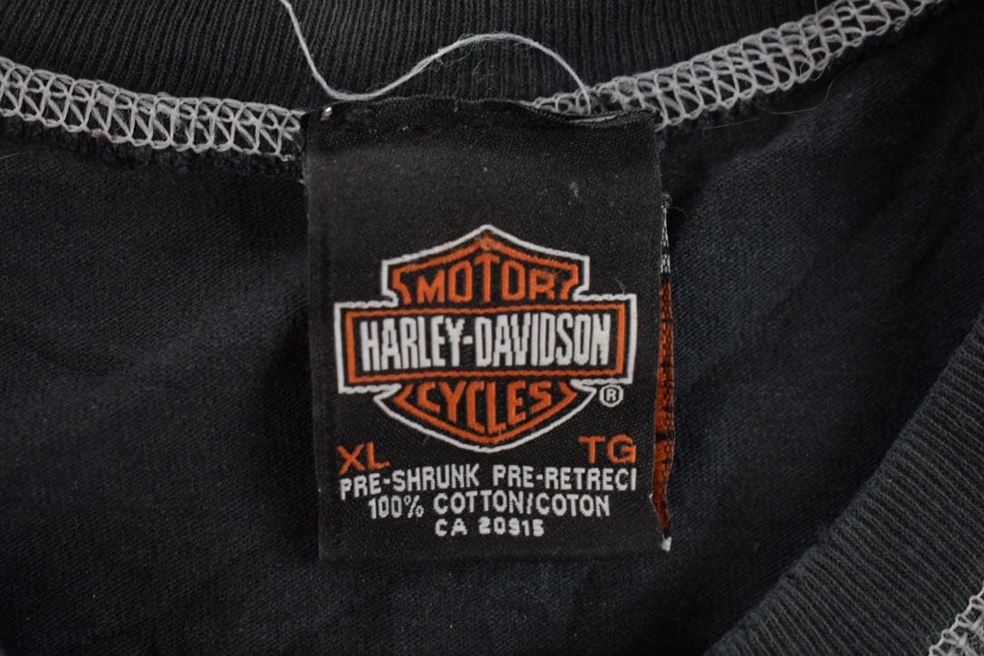 Vintage 1990s Harley Davidson Graphic Long Sleeve T-Shirt
